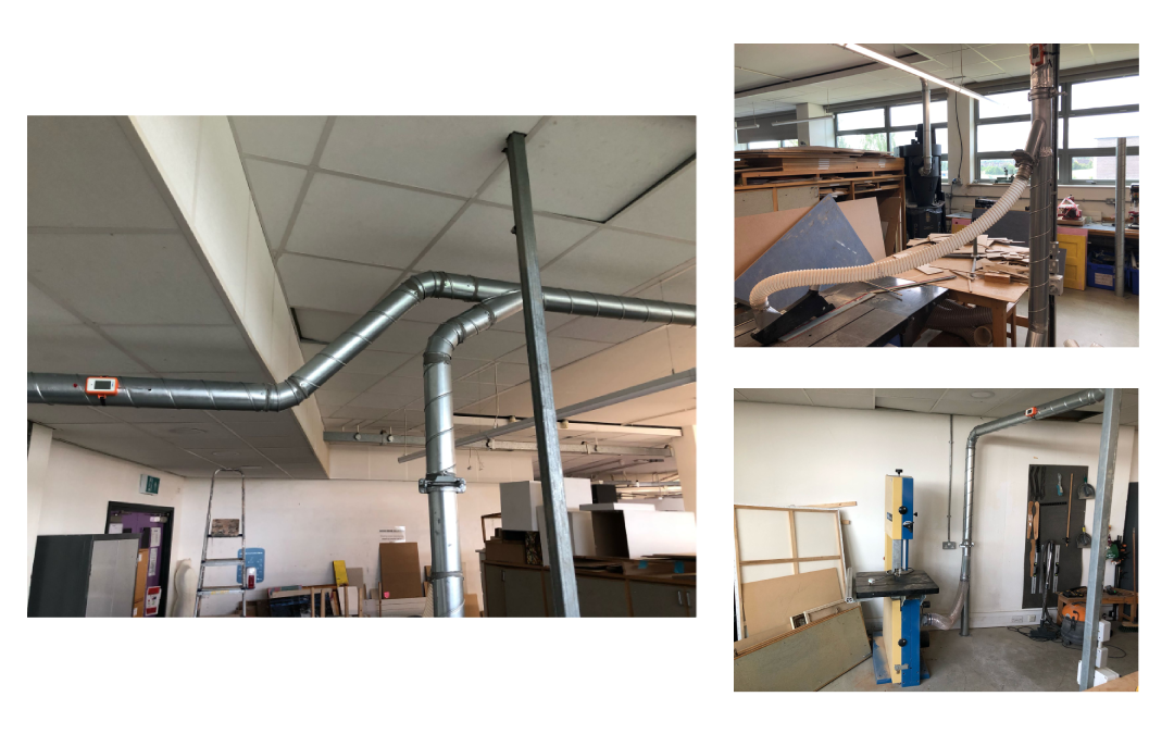 upgraded wood dust extraction sixth form college