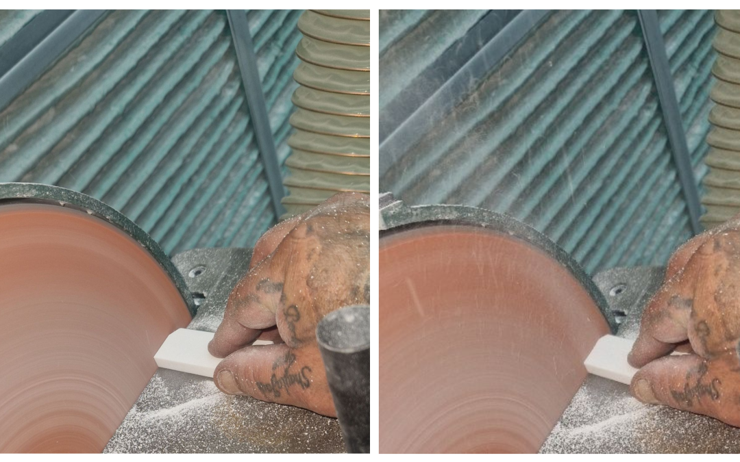 disc sander showing poor dust control