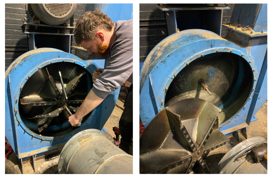 impeller replacement corrugated sector