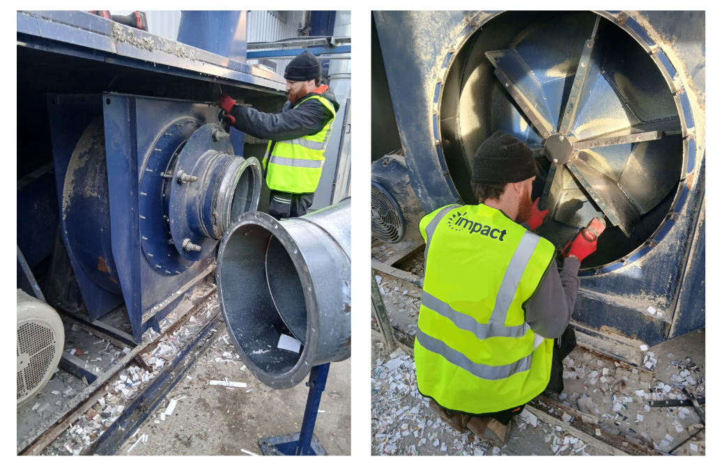 fan blade changes corrugated