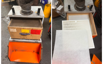 Essential Maintenance carried out after LEV Test on Mobile Extraction Unit